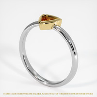 14K Yellow & White Men's Ring Setting Video