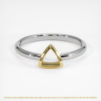 14K Yellow & White Men's Ring Setting Image