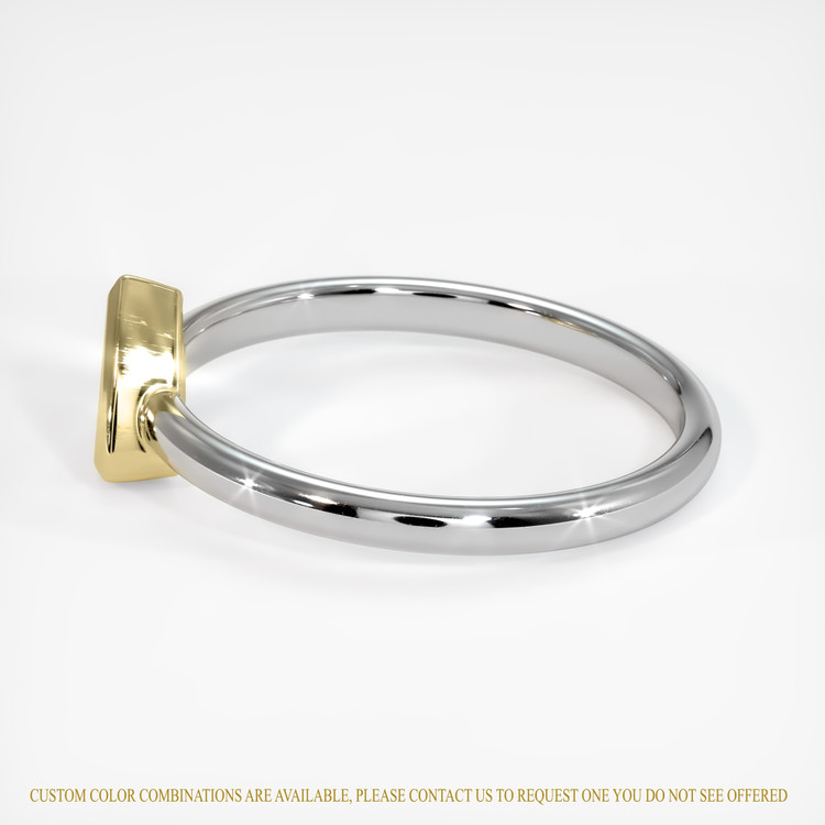 14K Yellow & White Men's Ring Setting