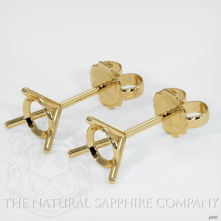 14K Yellow Gold Studs Earring Setting