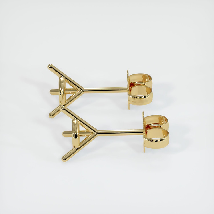 14K Yellow Gold Studs Earring Setting