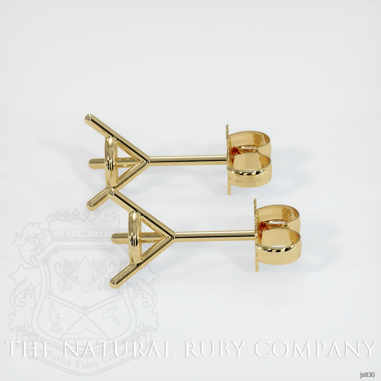 14K Yellow Gold Studs Earring Setting