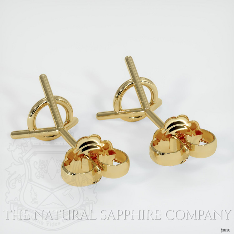 14K Yellow Gold Studs Earring Setting