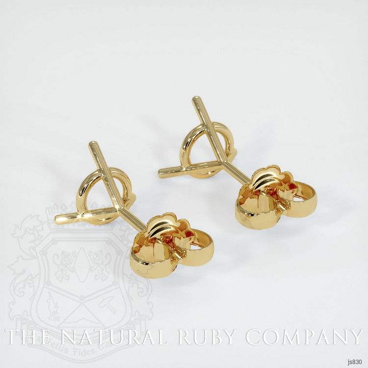 14K Yellow Gold Studs Earring Setting