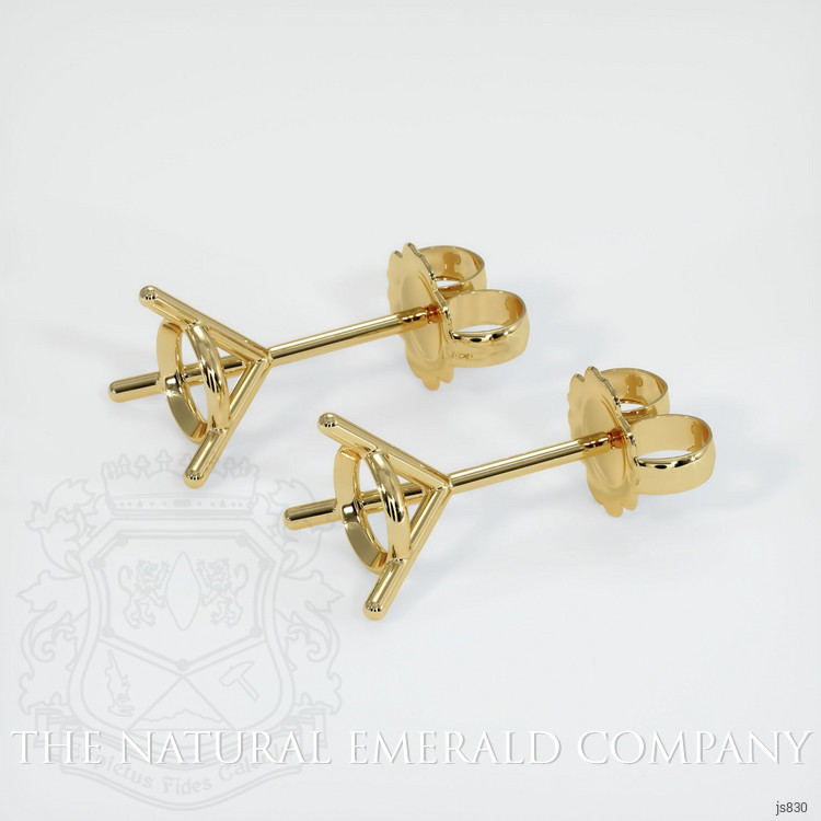 18K Yellow Gold Studs Earring Setting