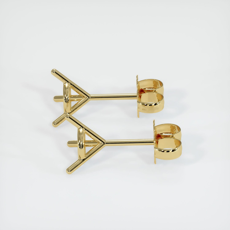 18K Yellow Gold Studs Earring Setting