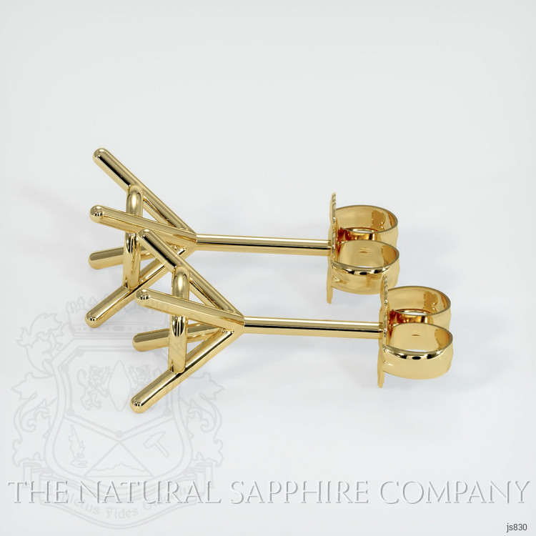 18K Yellow Gold Studs Earring Setting