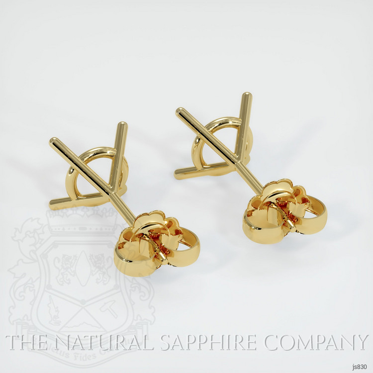 18K Yellow Gold Studs Earring Setting