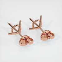 14K Rose Gold Studs Earring Setting Image