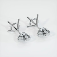 18K White Gold Studs Earring Setting Image