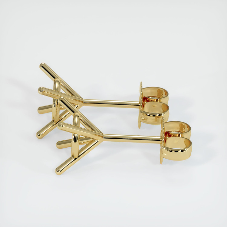 14K Yellow Gold Studs Earring Setting