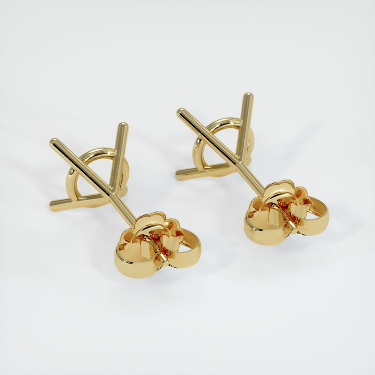 14K Yellow Gold Studs Earring Setting