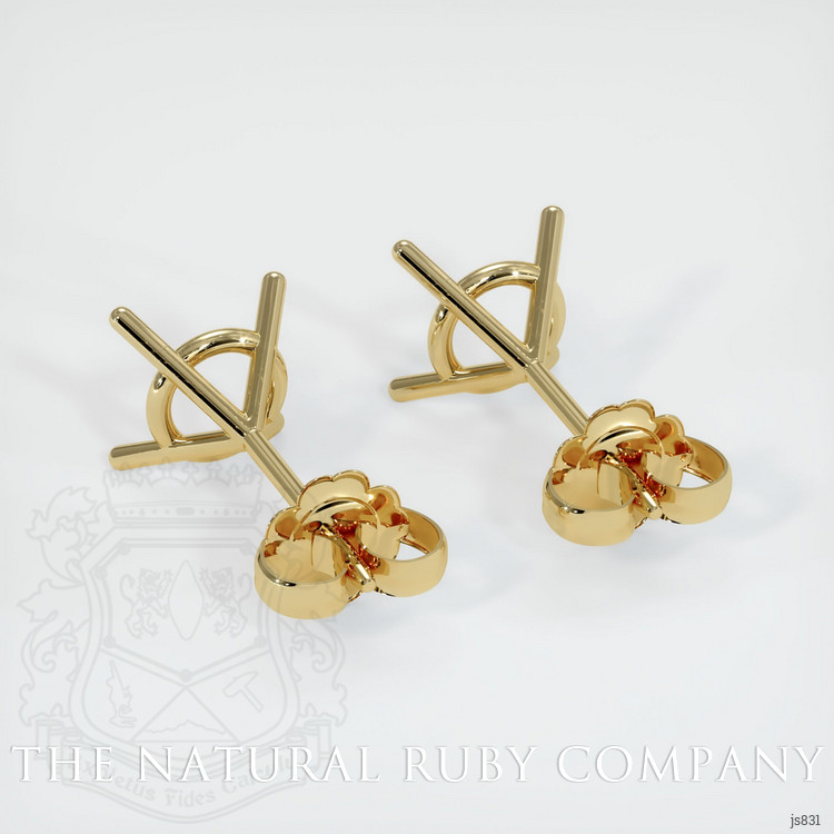 14K Yellow Gold Studs Earring Setting