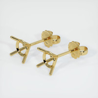18K Yellow Gold Studs Earring Setting Video