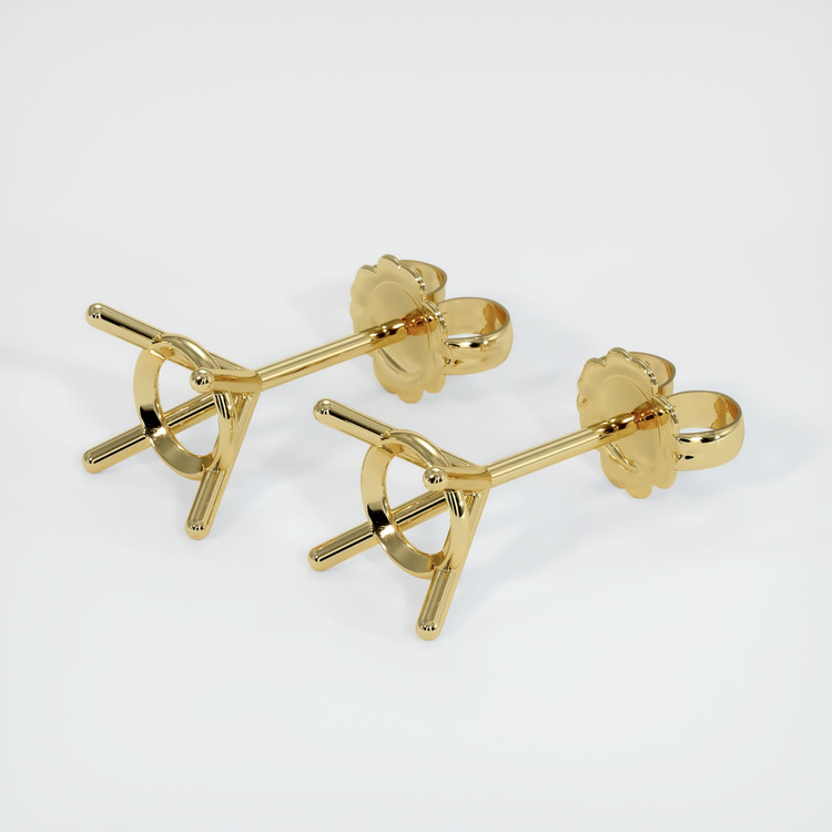 18K Yellow Gold Studs Earring Setting
