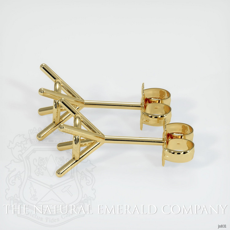 18K Yellow Gold Studs Earring Setting