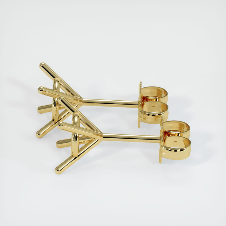 18K Yellow Gold Studs Earring Setting