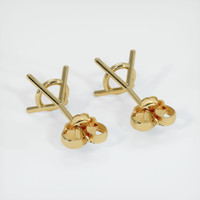 18K Yellow Gold Studs Earring Setting Image