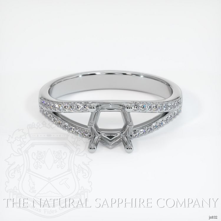 Platinum 950 Pave Ring Setting