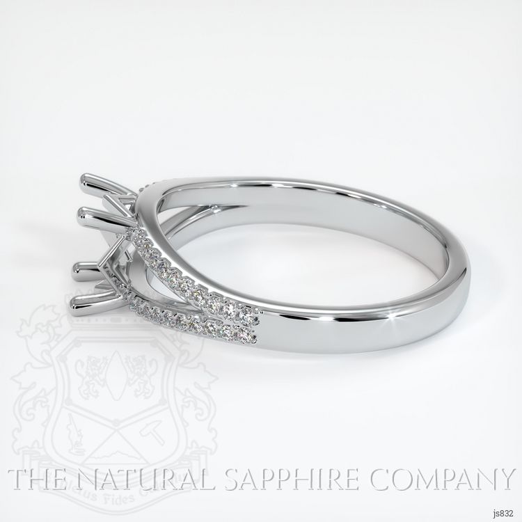 Platinum 950 Pave Ring Setting