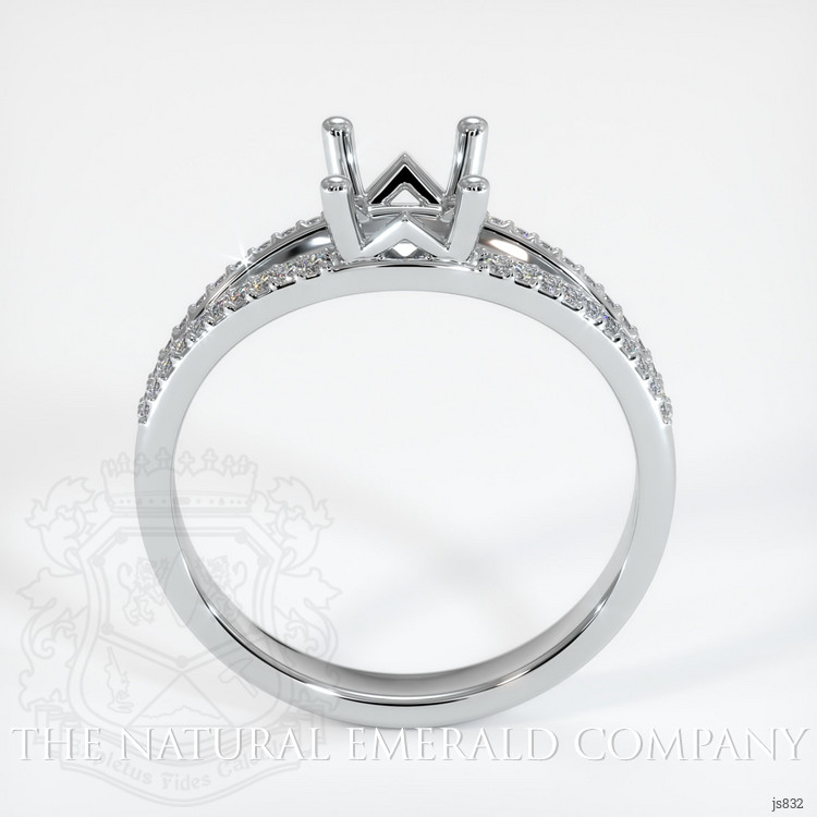 Platinum 950 Pave Ring Setting