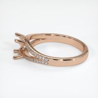 18K Rose Gold Pave Ring Setting Image