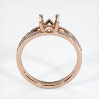 18K Rose Gold Pave Ring Setting Image