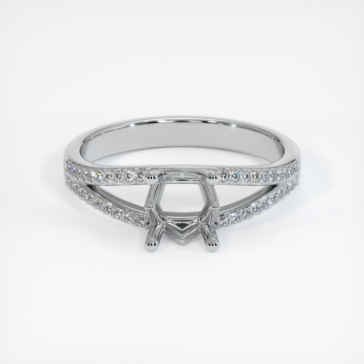 Silver Pave Ring Setting
