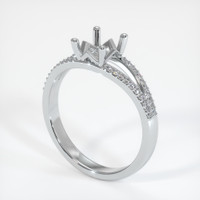 10K White Gold Pave Ring Setting Video