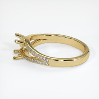 14K Yellow Gold Pave Ring Setting Image