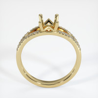 14K Yellow Gold Pave Ring Setting Image