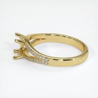 18K Yellow Gold Pave Ring Setting Image