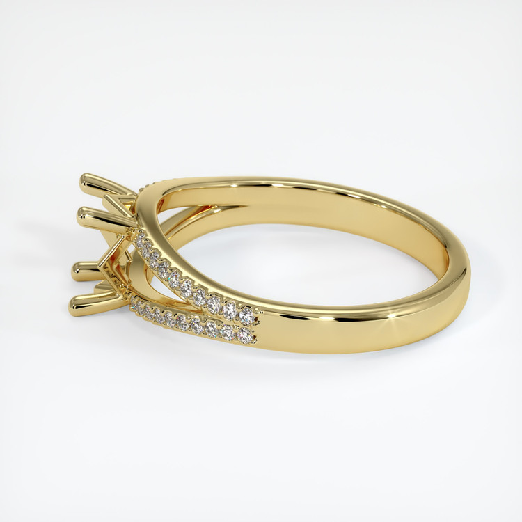 18K Yellow Gold Pave Ring Setting
