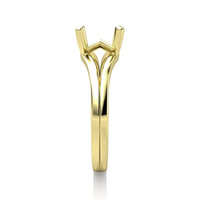 18K Yellow Gold Ring Setting Image