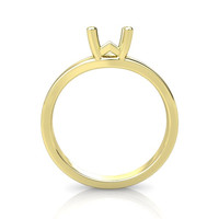 18K Yellow Gold Ring Setting Image