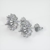 Platinum 950 Halo Earring Setting Video