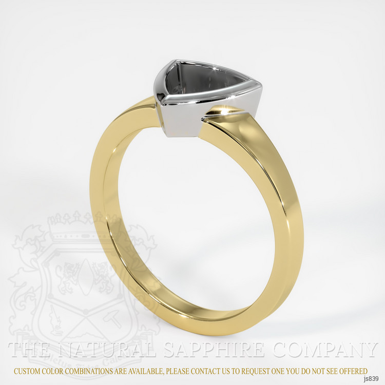14K White & Yellow Vedic Ring Setting