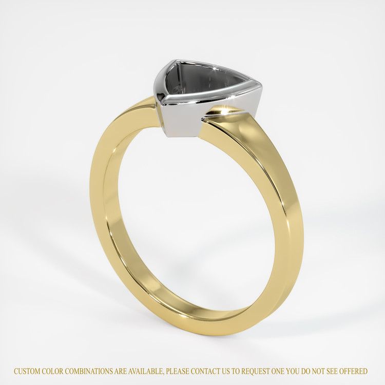 14K White & Yellow Vedic Ring Setting