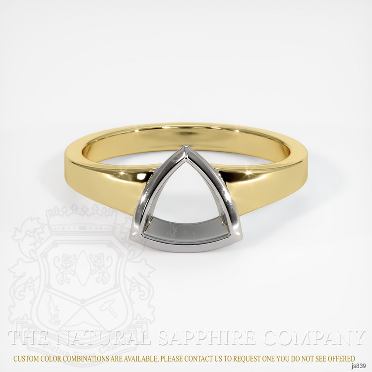14K White & Yellow Vedic Ring Setting