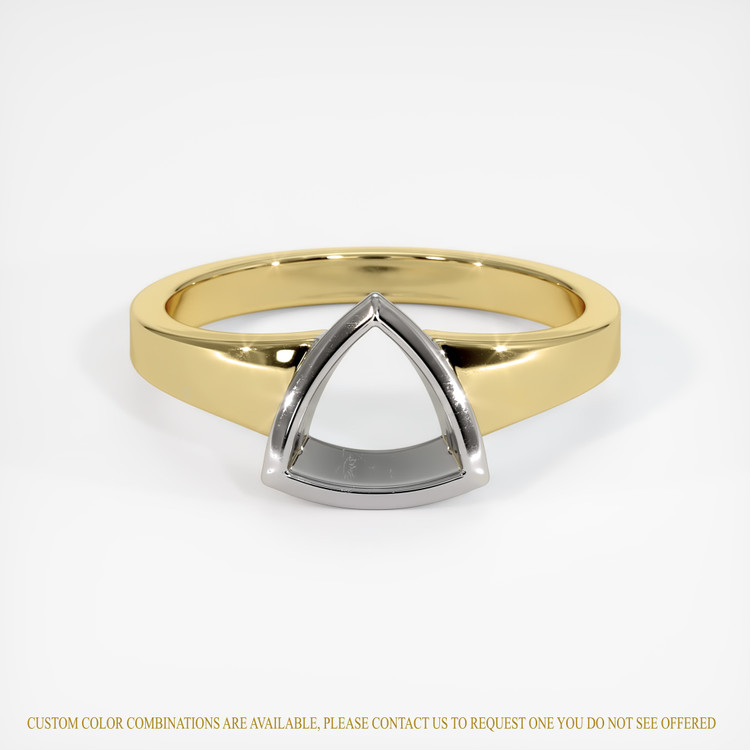 14K White & Yellow Vedic Ring Setting