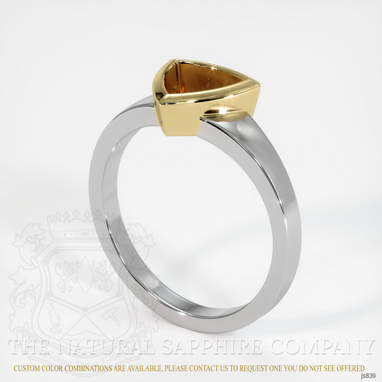 14K Yellow & White Vedic Ring Setting