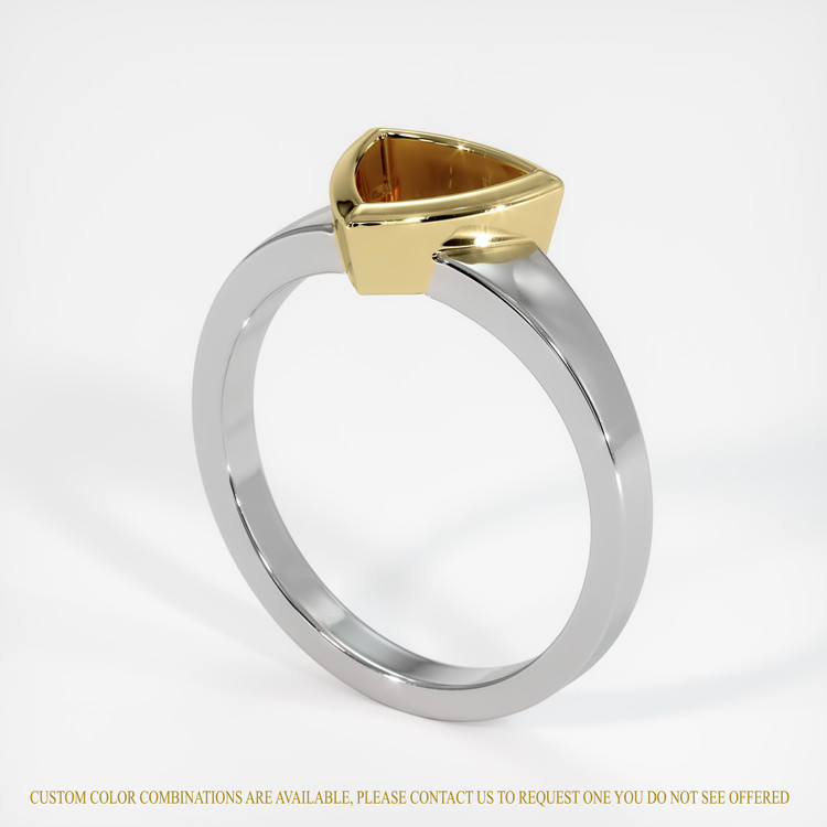 14K Yellow & White Vedic Ring Setting