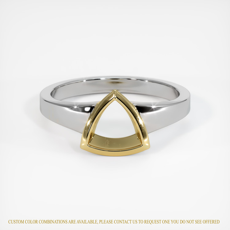 14K Yellow & White Vedic Ring Setting