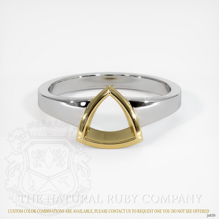 14K Yellow & White Vedic Ring Setting