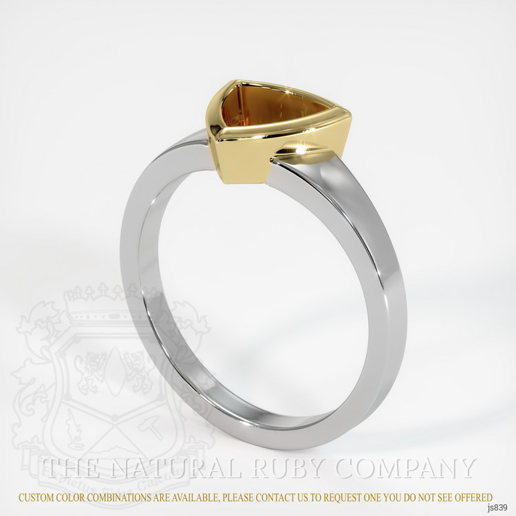 18K Yellow & White Vedic Ring Setting