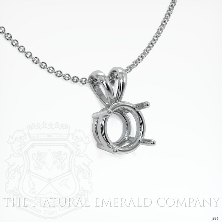 Platinum 950 Solitaire Pendant Setting
