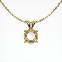 Solitaire Sphene (Titanite) Pendant 2.10 Ct., 14K Yellow Gold Combination Setting