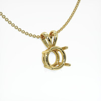 18K Yellow Gold Solitaire Pendant Setting Image