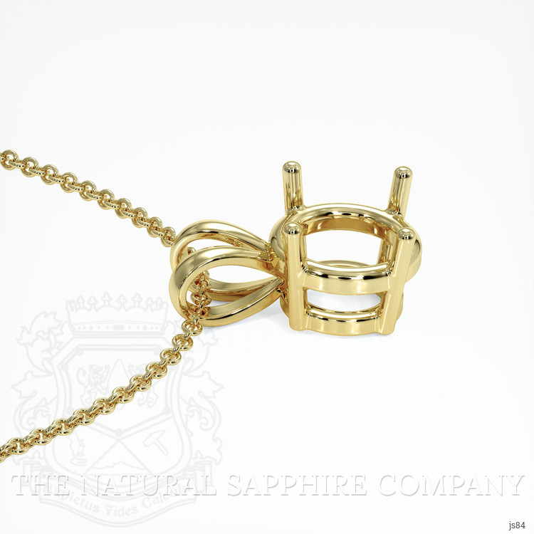 18K Yellow Gold Solitaire Pendant Setting