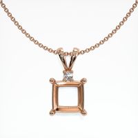14K Rose Gold Accent Stones Pendant Setting Video